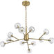 Graham 12 Light 35 inch Gold Pendant Ceiling Light