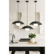 Olivia 1 Light 15.75 inch Matte Black Pendant Ceiling Light