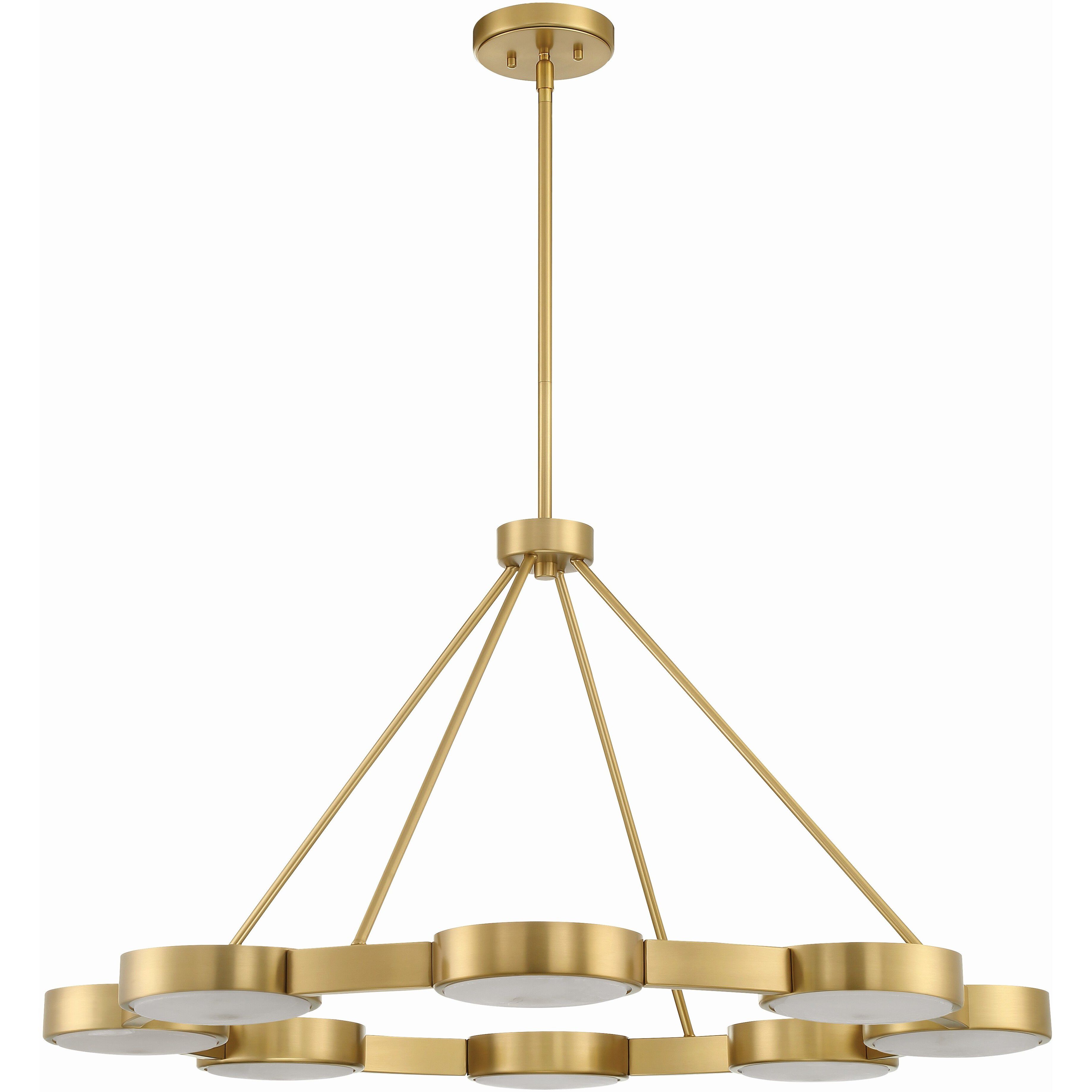 Orson 8 Light 38.5 inch Modern Gold Chandelier Ceiling Light