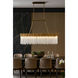 Matrix 6 Light 36.5 inch Havana Gold Linear Pendant Ceiling Light