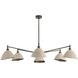 Inlet 6 Light 53 inch English Bronze Chandelier Ceiling Light