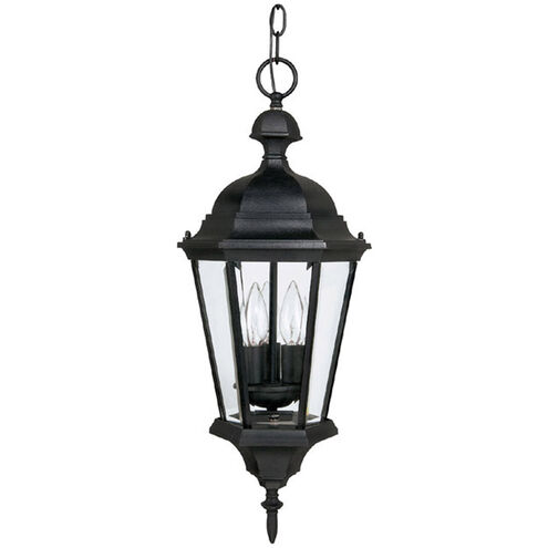 Spencer 3 Light 10 inch Black Outdoor Hanging Lantern