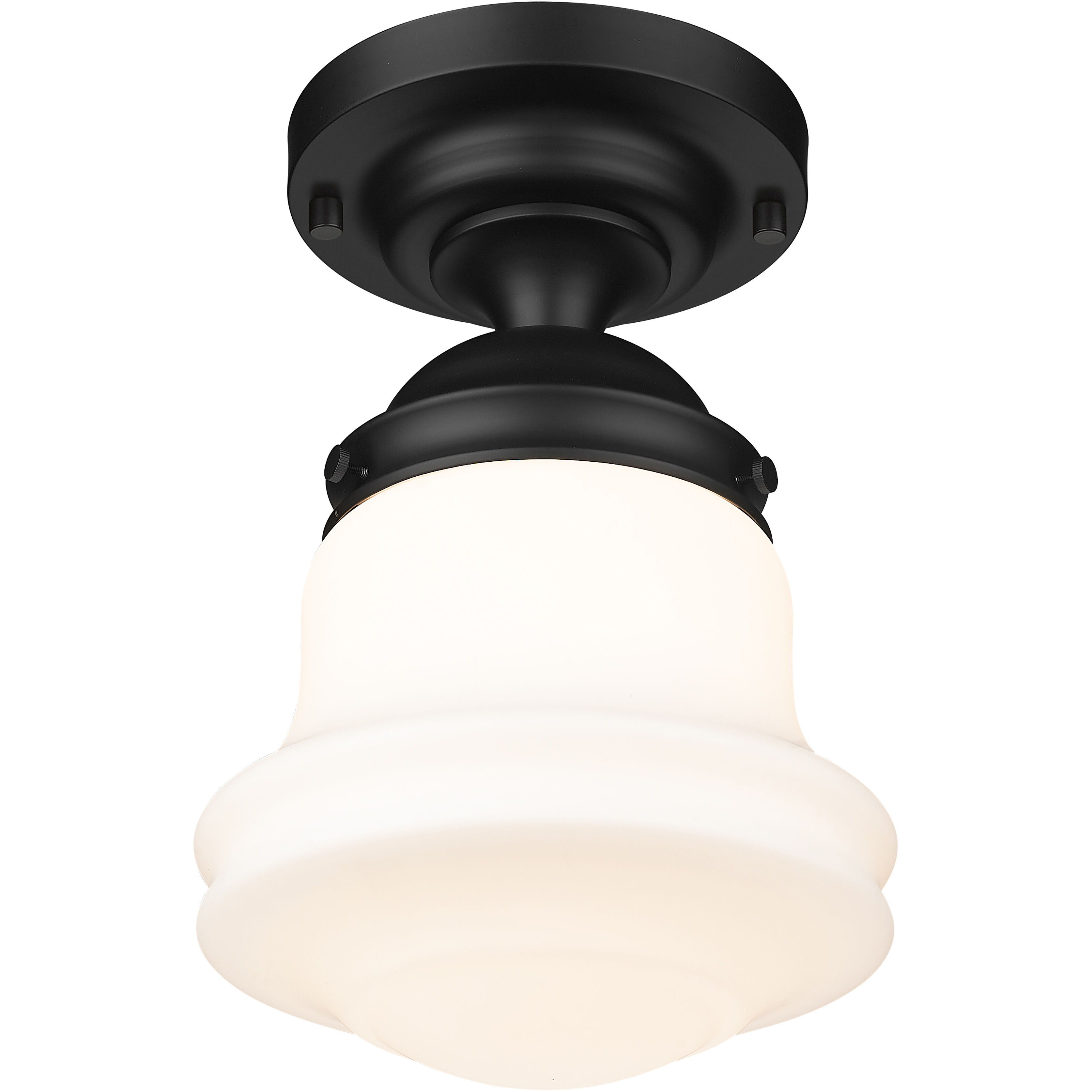 Vaughn 1 Light 10.5 inch Matte Black Flush Mount Ceiling Light