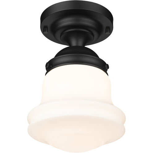 Vaughn 1 Light 10.5 inch Matte Black Flush Mount Ceiling Light