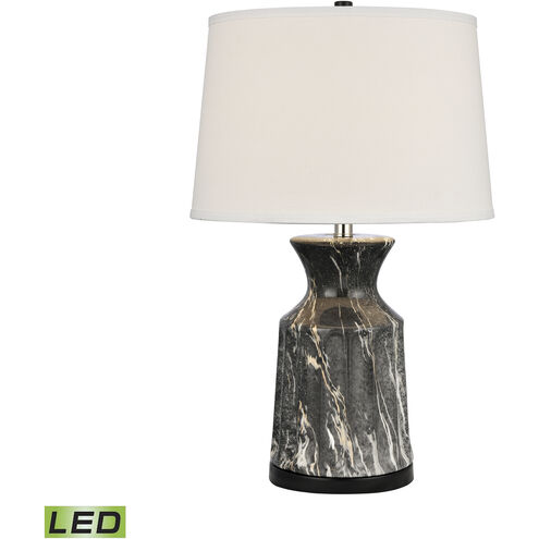 Cochrane Gardens 26 inch 9.00 watt Black Marbleized with Black Table Lamp Portable Light