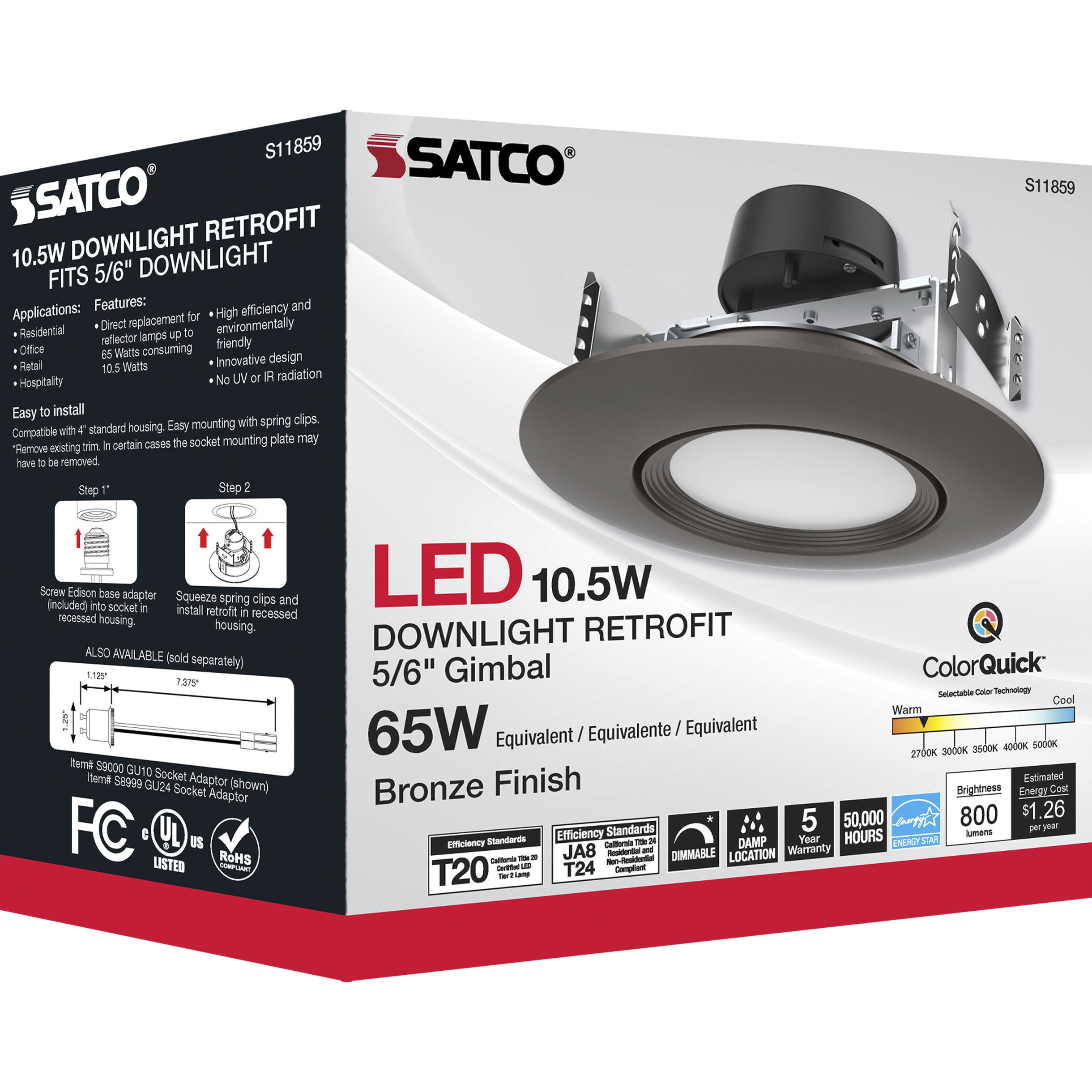 Edgewood Integrated Bronze Recessed, Retrofits