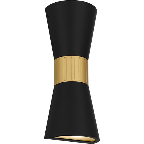 Dexter LED 15 inch Matte Black Outdoor Wall Lantern