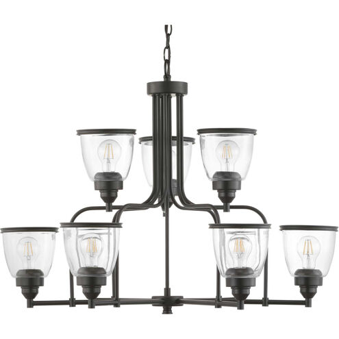 Saluda 9 Light 34 inch Antique Bronze Chandelier Ceiling Light