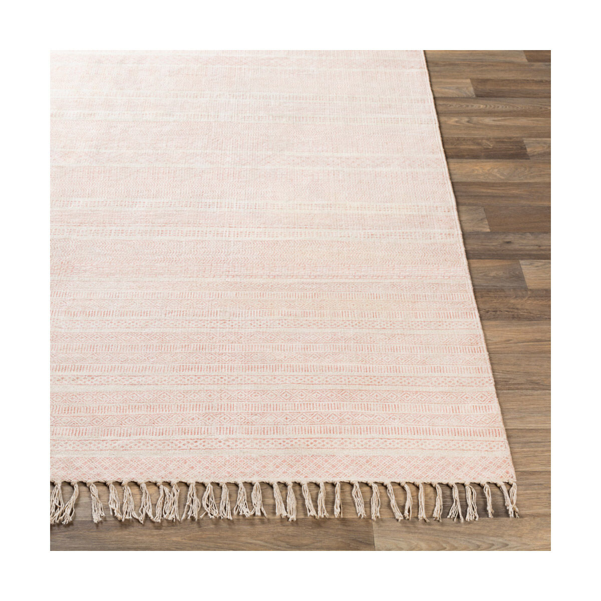 July 120 X 96 inch Coral/Khaki Rugs