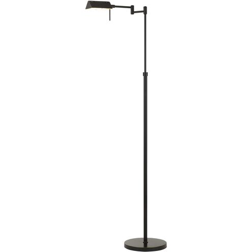 Clemson 50 inch 10 watt Dark Bronze Pharmacy Floor Lamp Portable Light, Swing Arm
