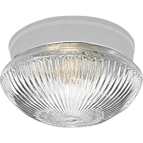 Fitter 1 Light 8 inch White Flush Mount Ceiling Light