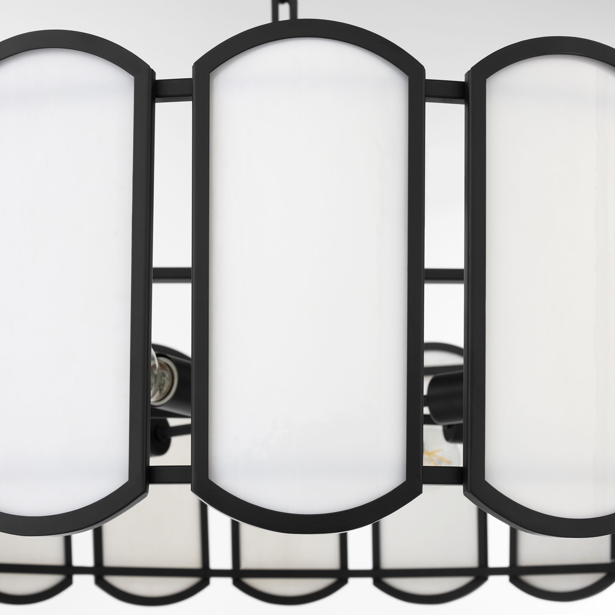 Belleview 8 Light 38 inch Matte Black Pendant Ceiling Light