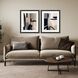 Abstract Collection Modern Rubbed Matte Espresso Wood With Honeycomb Embossing Framed Art