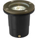 Hardy Island Flat Top 12v 4.00 watt Matte Bronze Landscape Well Light