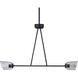Keppe 2 Light 42 inch Dark Bronze Linear Pendant Ceiling Light