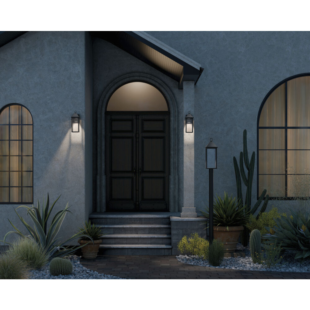 Prin 1 Light 25 inch Black Outdoor Post Lantern