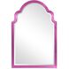 Sultan 36 X 24 inch Glossy Hot Pink Wall Mirror