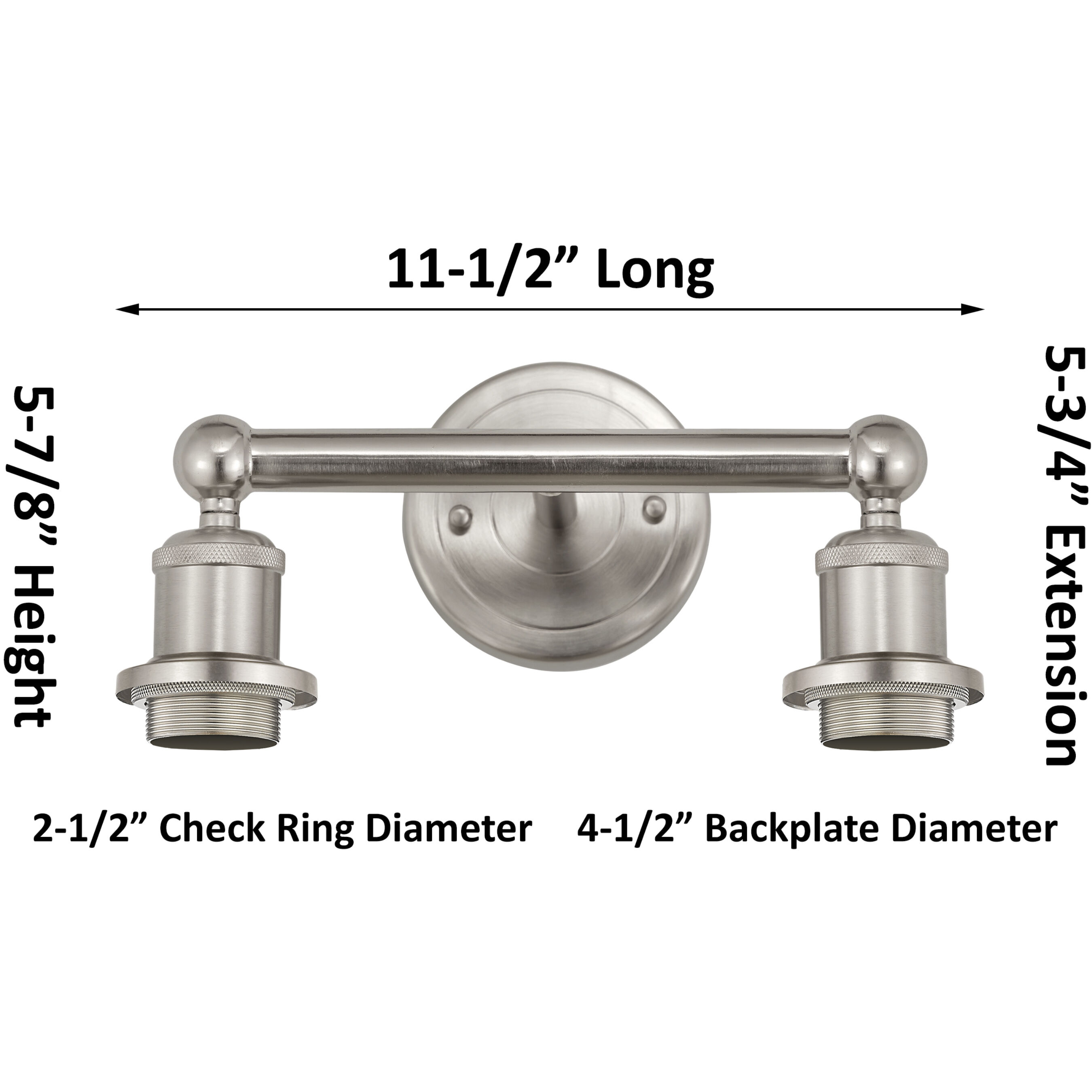 Edison Brookhaven Globe 2 Light 17 inch Black Antique Brass Bath Vanity Light Wall Light in Amber Glass