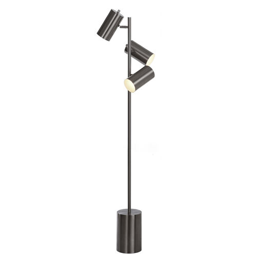 Signature 63 inch 9 watt Brass Steel Floor Lamp Portable Light