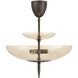 Fiorello 4 Light 21 inch Forged Bronze Convertible Pendant Ceiling Light