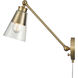 Albany 17.5 inch 60.00 watt Brushed Gold Swingarm Sconce Wall Light