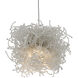 Birds Nest 30 Light 54 inch Silver Multi-Drop Pendant Ceiling Light