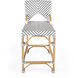 Creanly Rattan 25" Counter Stool in Gray