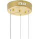Millipede LED 32 inch Satin Gold Chandelier Ceiling Light
