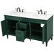 Bennett 60 X 21 X 35 inch Green Vanity Sink Set