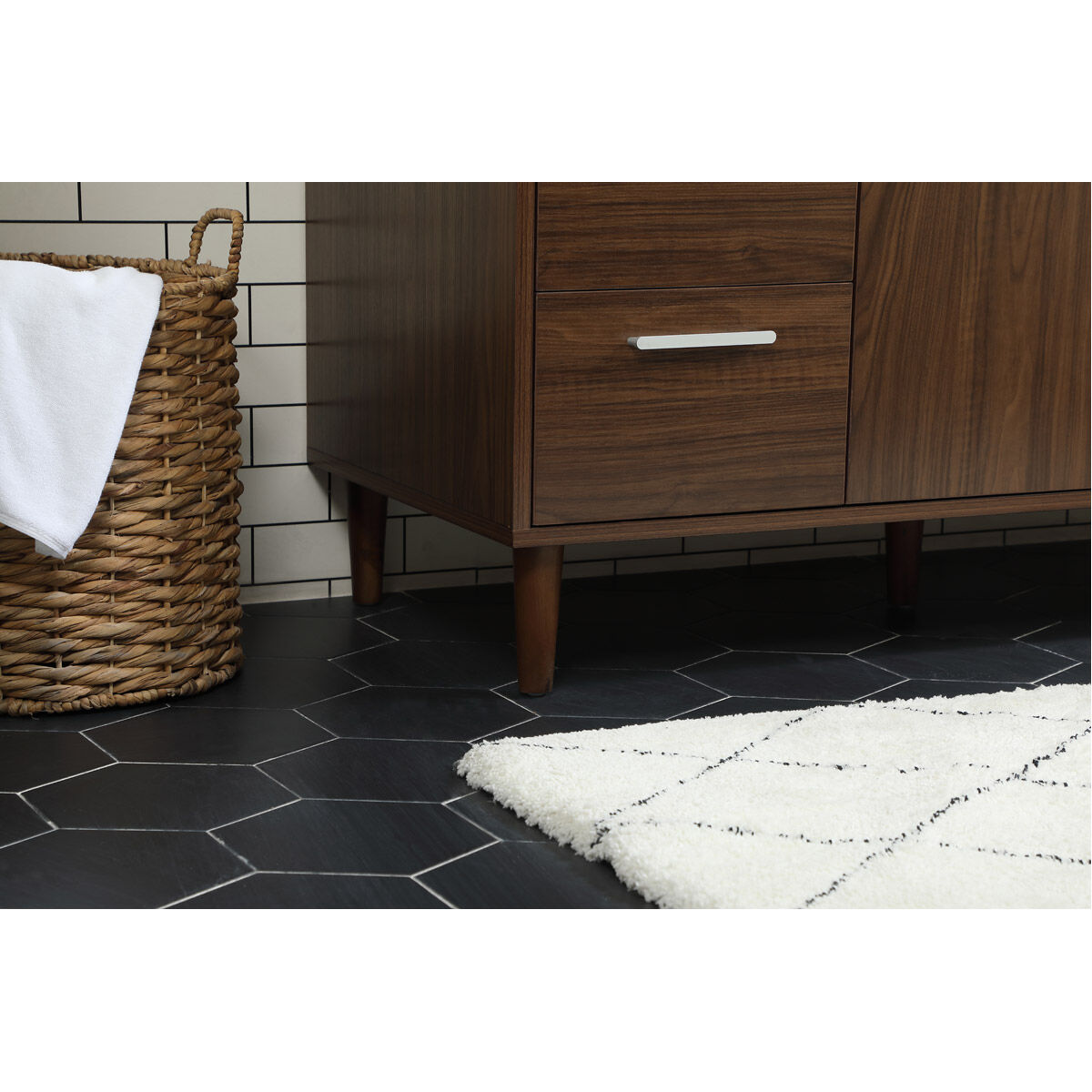 Baldwin 48 X 22 X 34 inch Walnut Vanity Sink Set