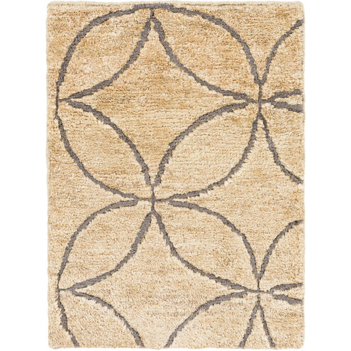 Papyrus 36 X 24 inch Gray and Neutral Area Rug, Jute and Wool