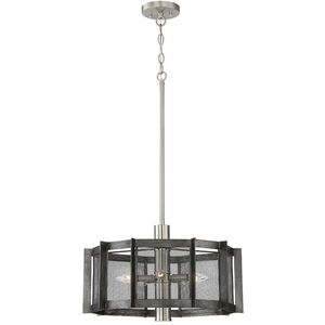 Baxter 5 Light 21.25 inch Weathered Iron Chandelier Ceiling Light