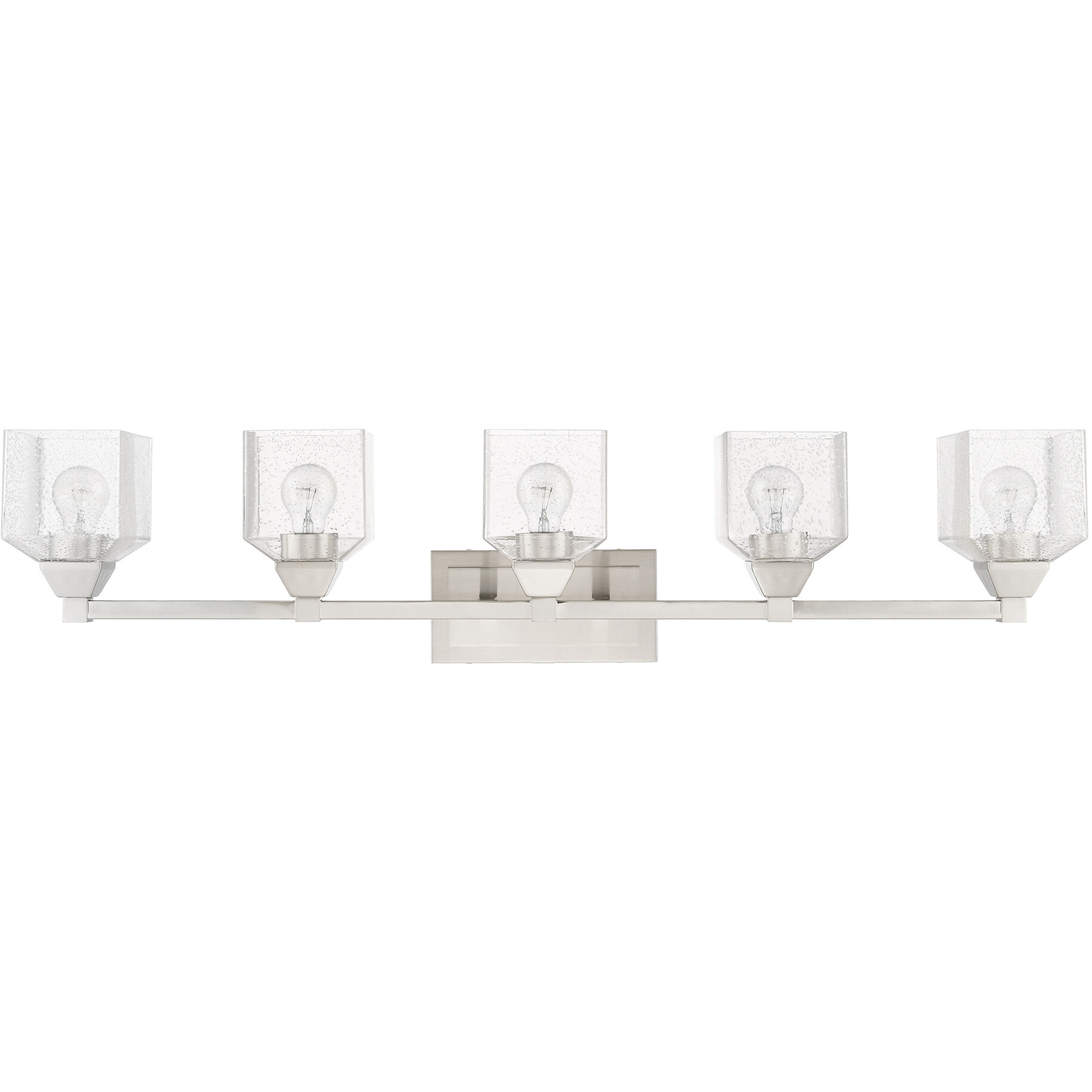 Aragon 5 Light 42 inch Brushed Nickel Vanity Sconce Wall Light