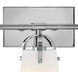 Foster 3 Light 22.75 inch Chrome Bath Light Wall Light in Etched Opal