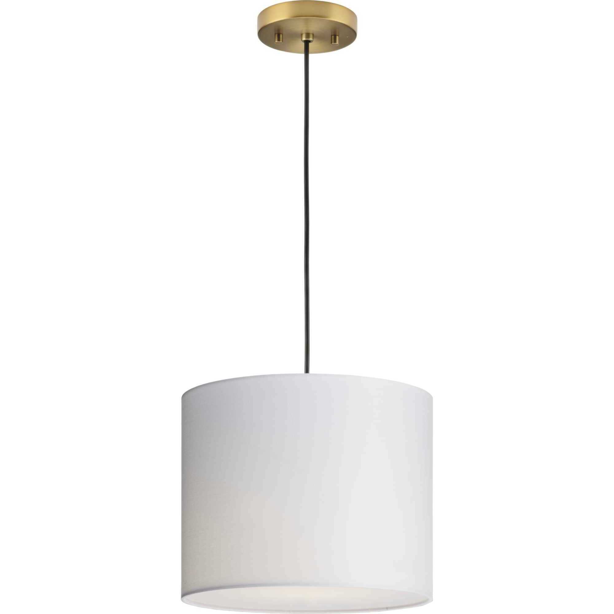 Markor 1 Light 12 inch Brushed Nickel/Matte Black/Vintage Brass Drum Pendant Ceiling Light