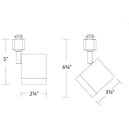 Charge 1 Light 120 Brushed Nickel J Track Fixture Ceiling Light, J Track Fixture