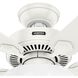 Swanson 44 inch Fresh White with Fresh White/Natural Wood Blades Ceiling Fan