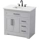Remington 36 X 35 inch Grey Bathroom Vanity Cabinet