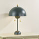 Jojo 25 inch 15.00 watt Aged Brass/Soft Studio Green Table Lamp Portable Light
