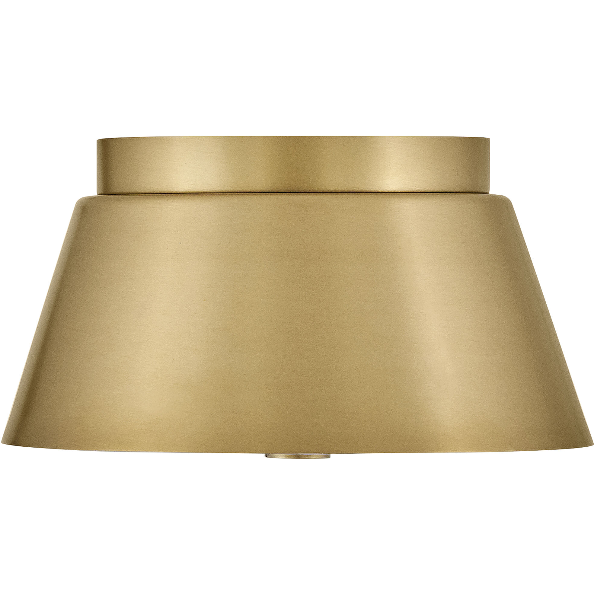 Tess 2 Light 10.5 inch Lacquered Brass Flush Mount Ceiling Light