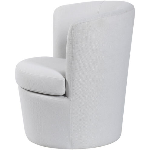 Cameron White Boucle and Black Chair