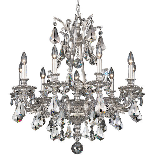 Sophia 9 Light 28 inch Florentine Bronze Chandelier Ceiling Light in Cast Florentine Bronze, Sophia Swarovski