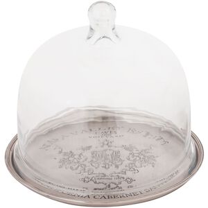 Napa Antique Silver with Clear Tray
