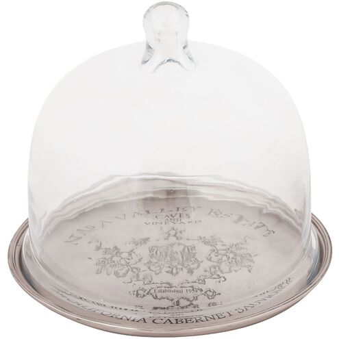 Napa Antique Silver with Clear Tray