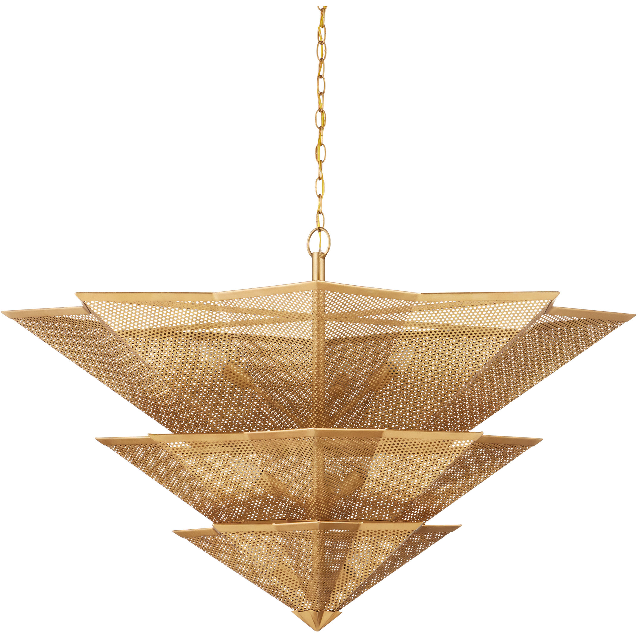 Hanway 9 Light 48.5 inch Antique Gold Leaf Chandelier Ceiling Light