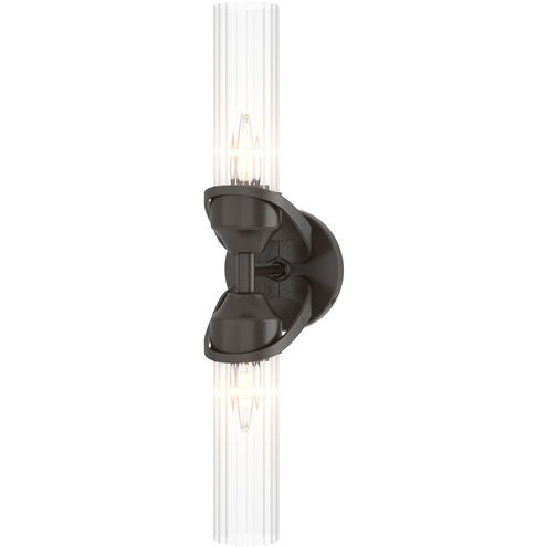 Bow 2 Light 5.8 inch Oil Rubbed Bronze Bath Sconce Wall Light