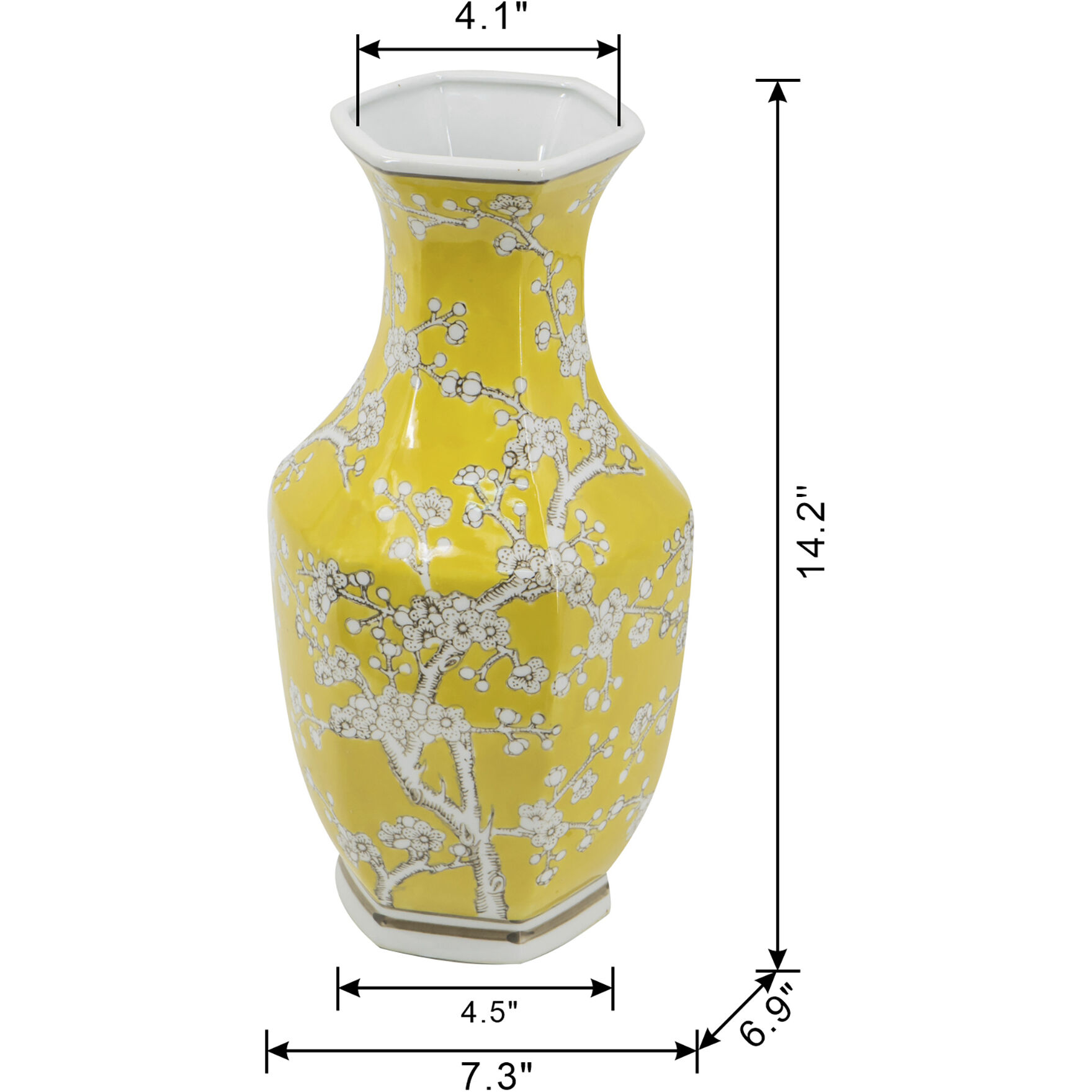 Plum 14.2 X 6.9 inch Vase