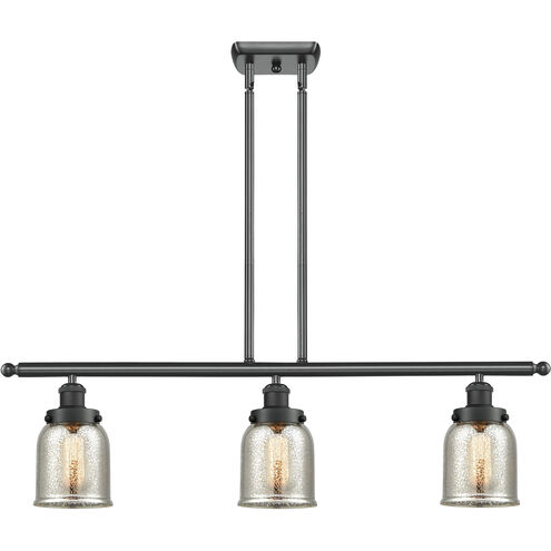 Small Bell 3 Light 36 inch Matte Black Island Light Ceiling Light, Ballston