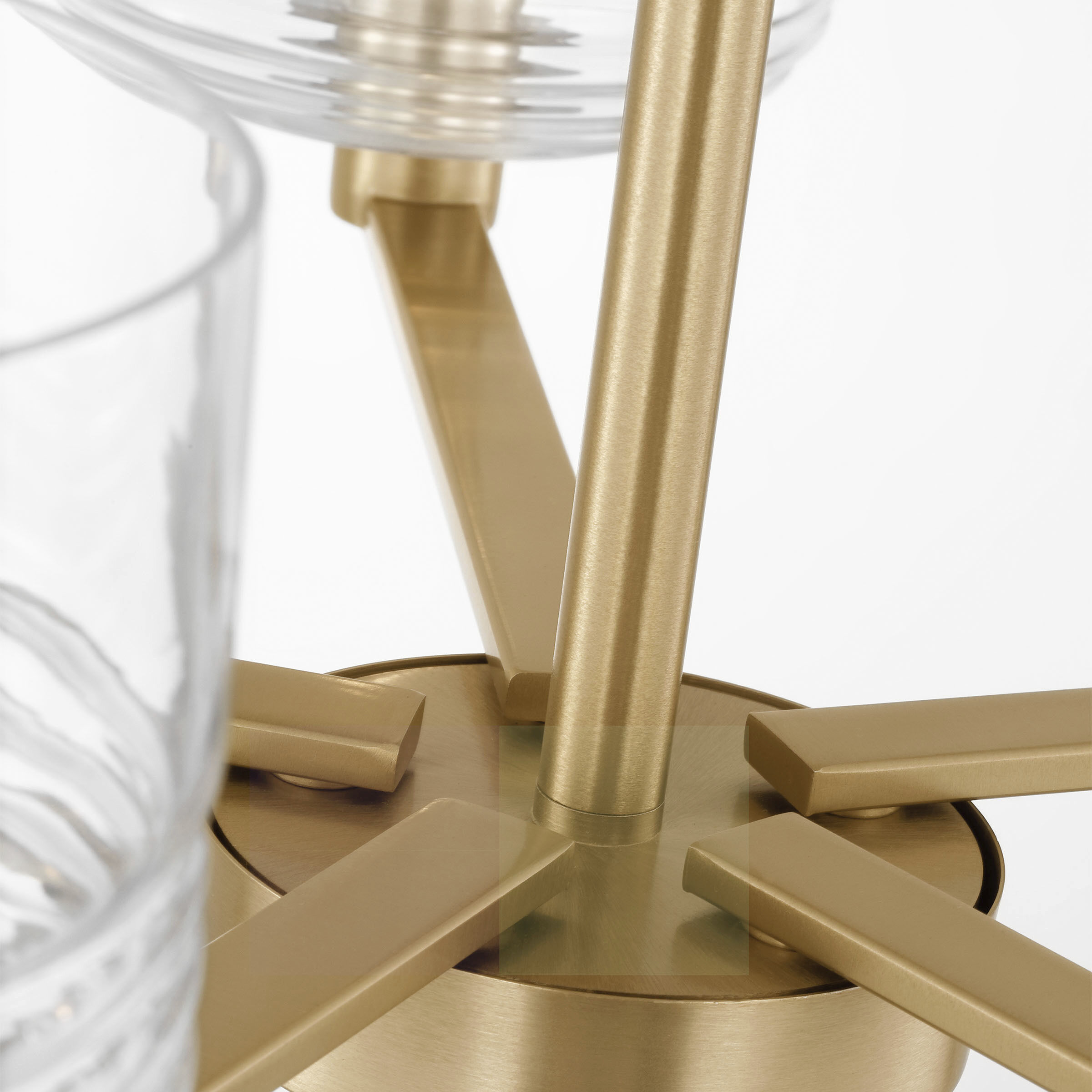 Drew & Jonathan Lochdale 5 Light 24 inch Satin Brass Chandelier Ceiling Light, Medium