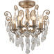 Canada 6 Light 16 inch Pewter Chandelier Ceiling Light, Pewter Frame